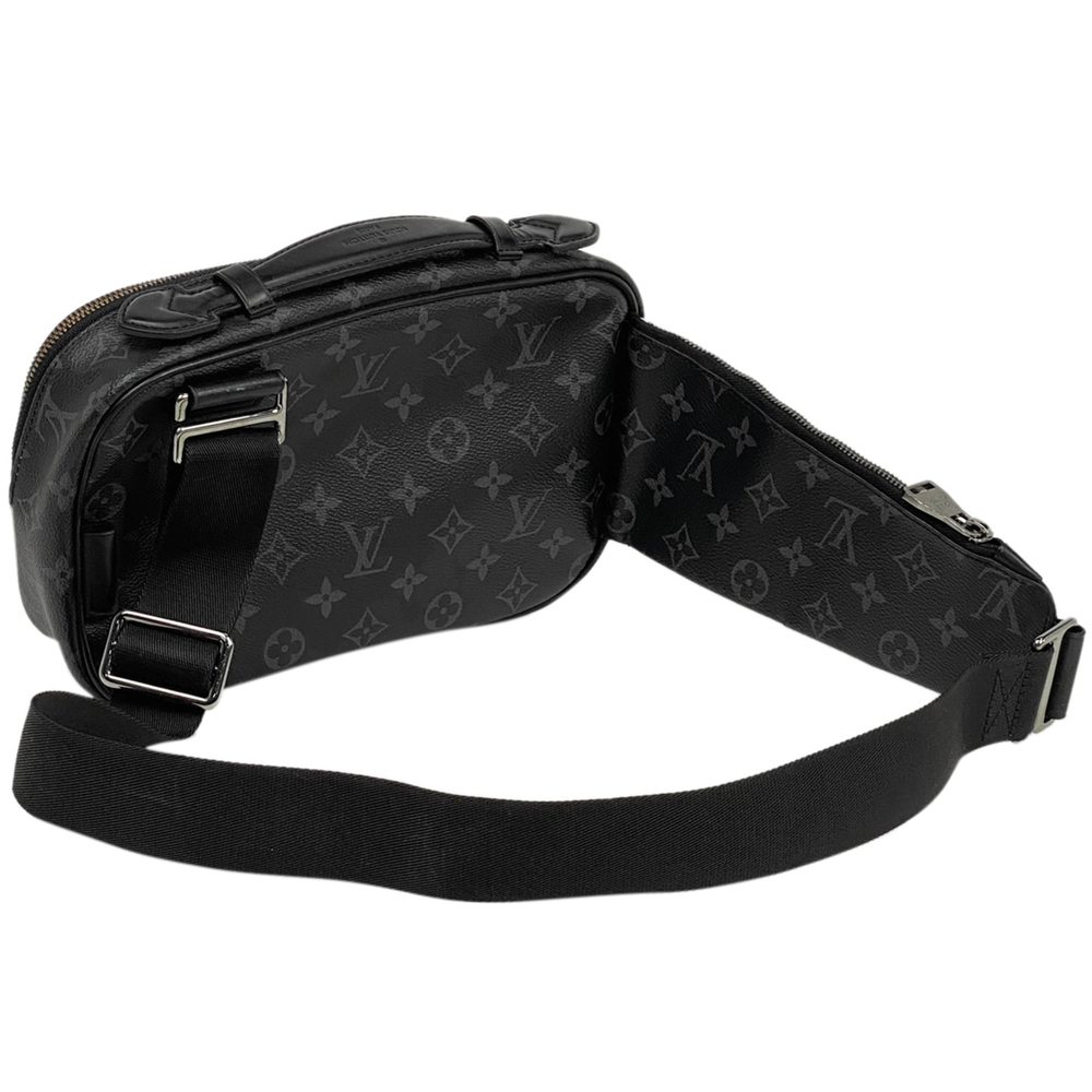 Louis Vuitton Waist Black Bag Leather Bag Bum